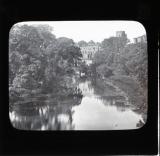 Warwick Castle, view from bridge over Avon
