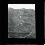 Styhead and Stockley Bridge, looking up to Great Gable