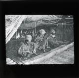 Turkoman women making a carpet