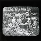 Interior of tent