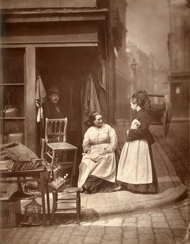 Old furniture, from 'Street Life in London', 1877