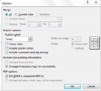 Powerpoint options