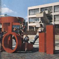 Extract from the cover of the 1972/3 undergraduate prospectus