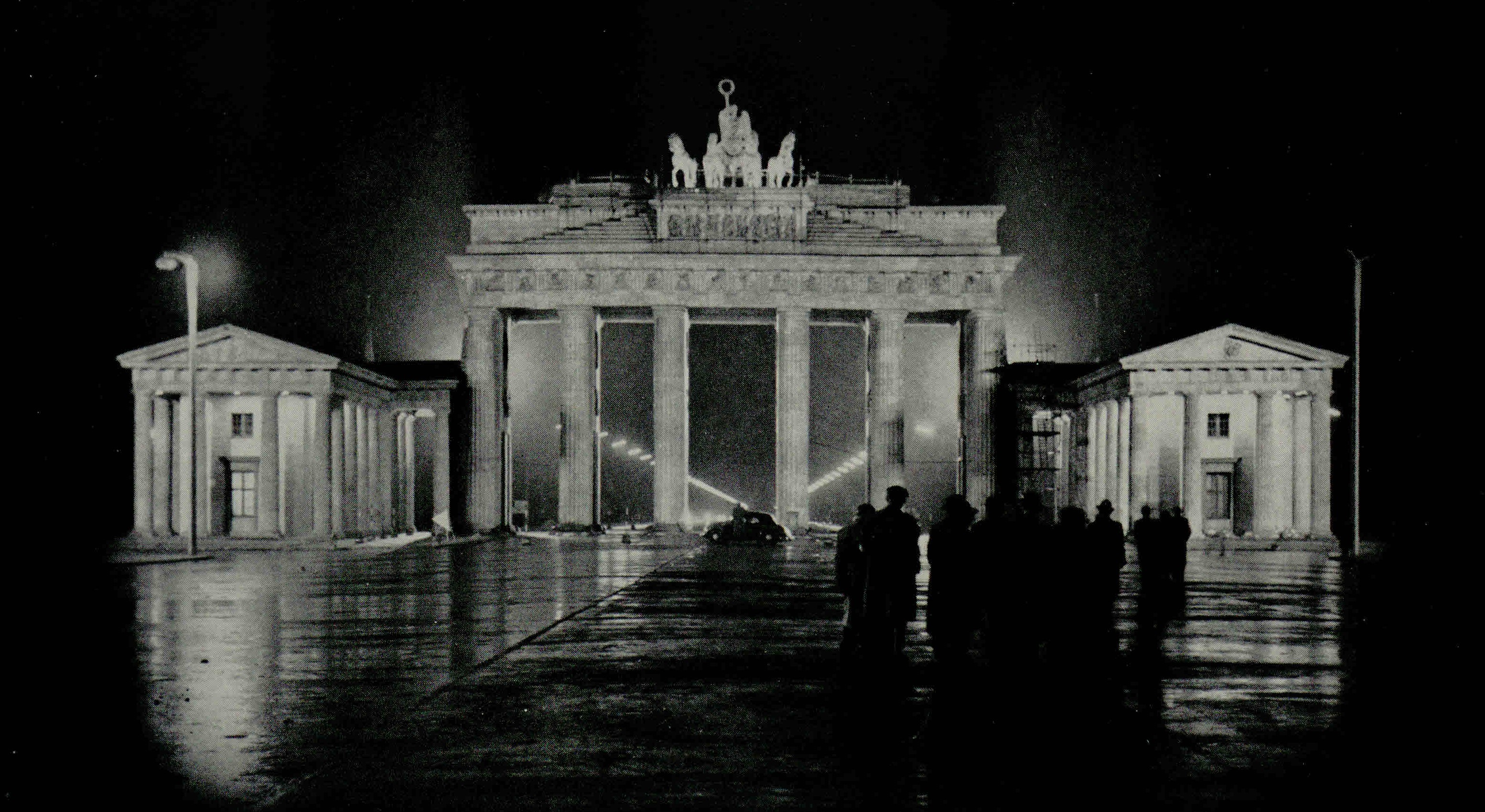 Brandenburg Gate, Berlin, during the 1950s