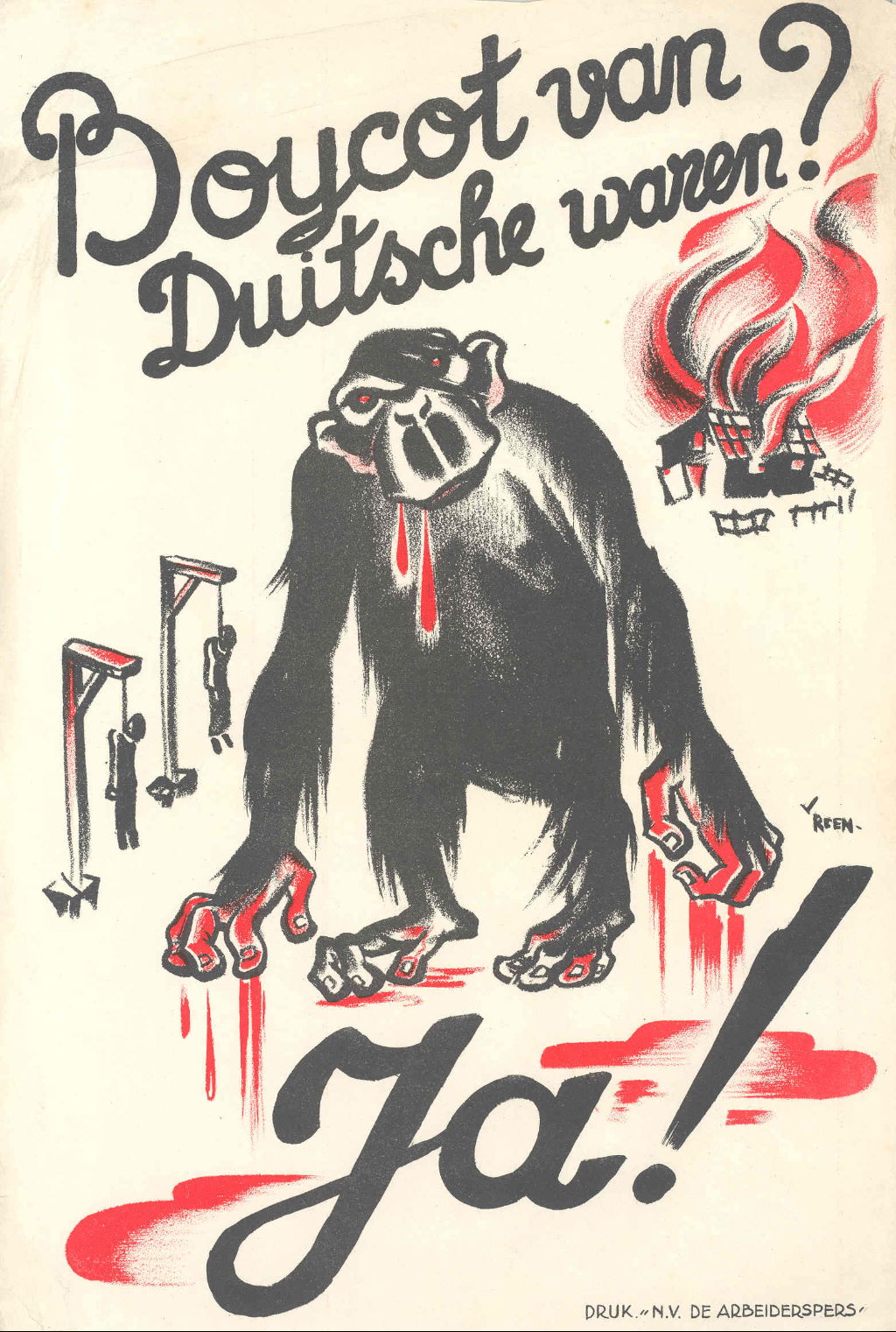 Dutch anti-Nazi poster, undated