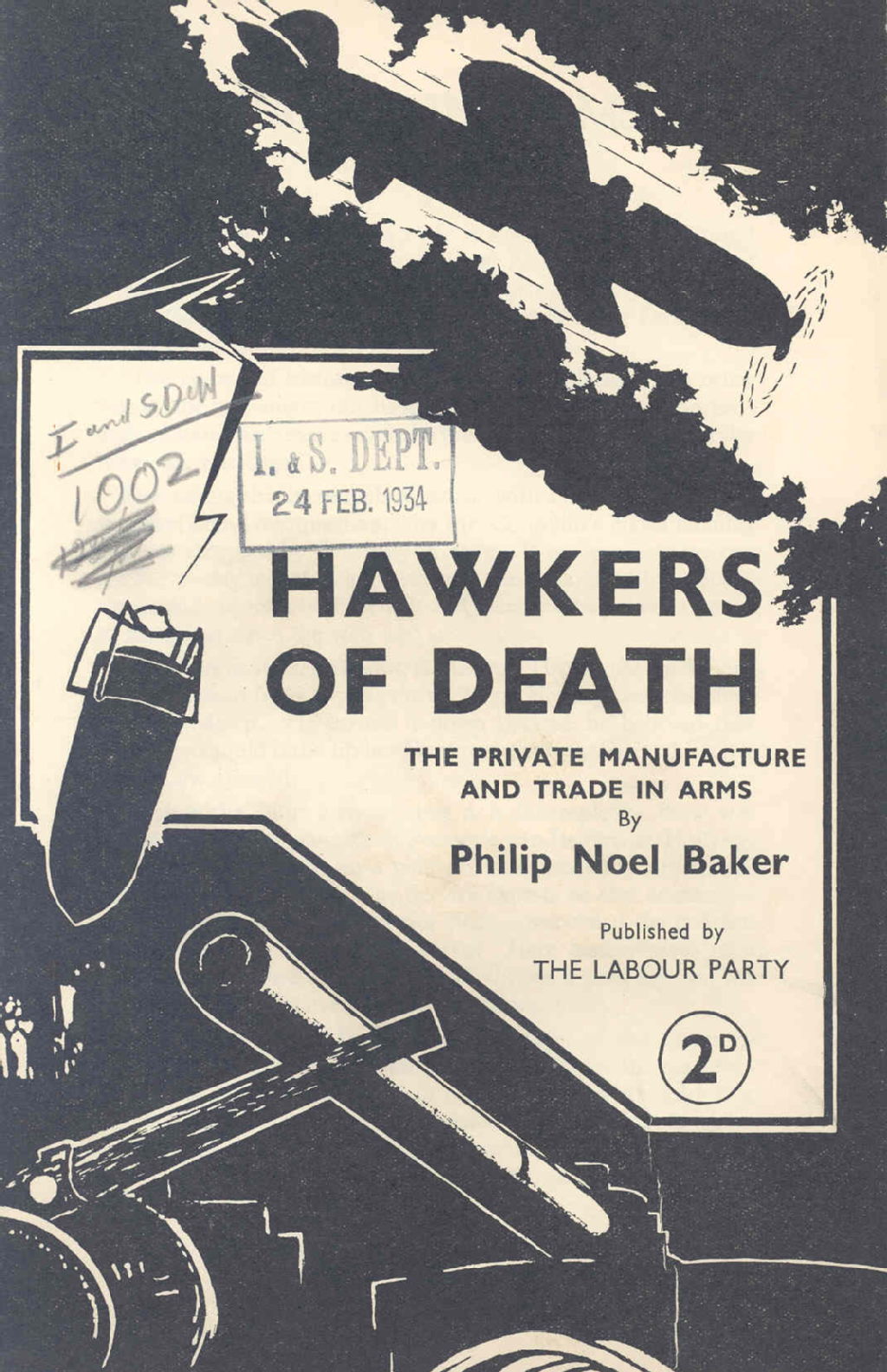 'Hawkers of Death: The private manufacture and trade in arms', January 1934