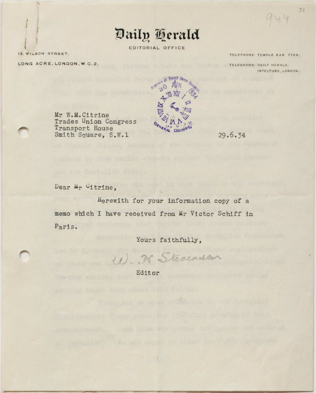 Letter on the United Front