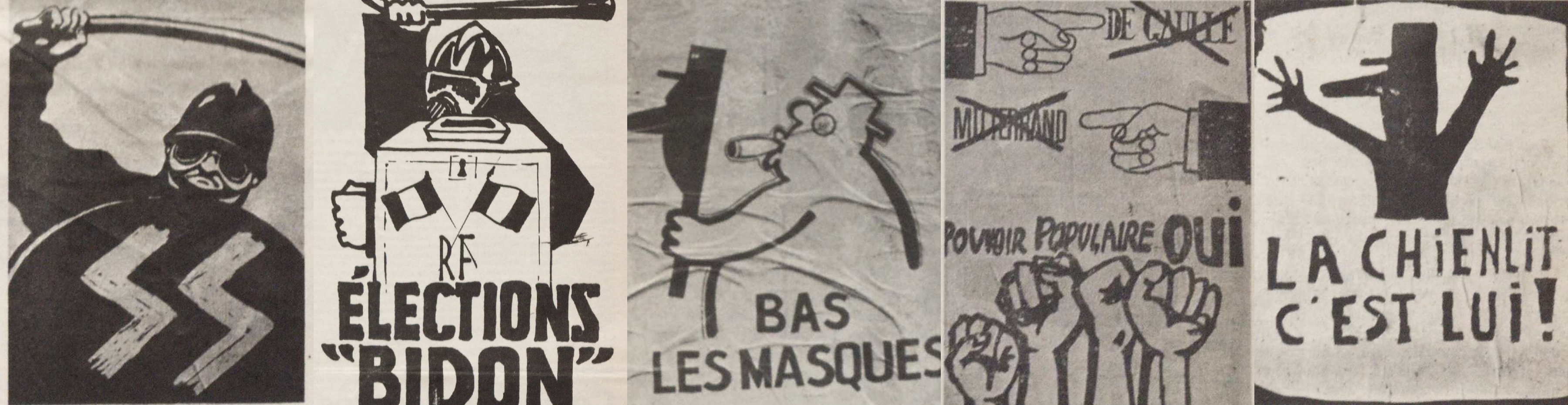 Examples of posters produced around May 1968