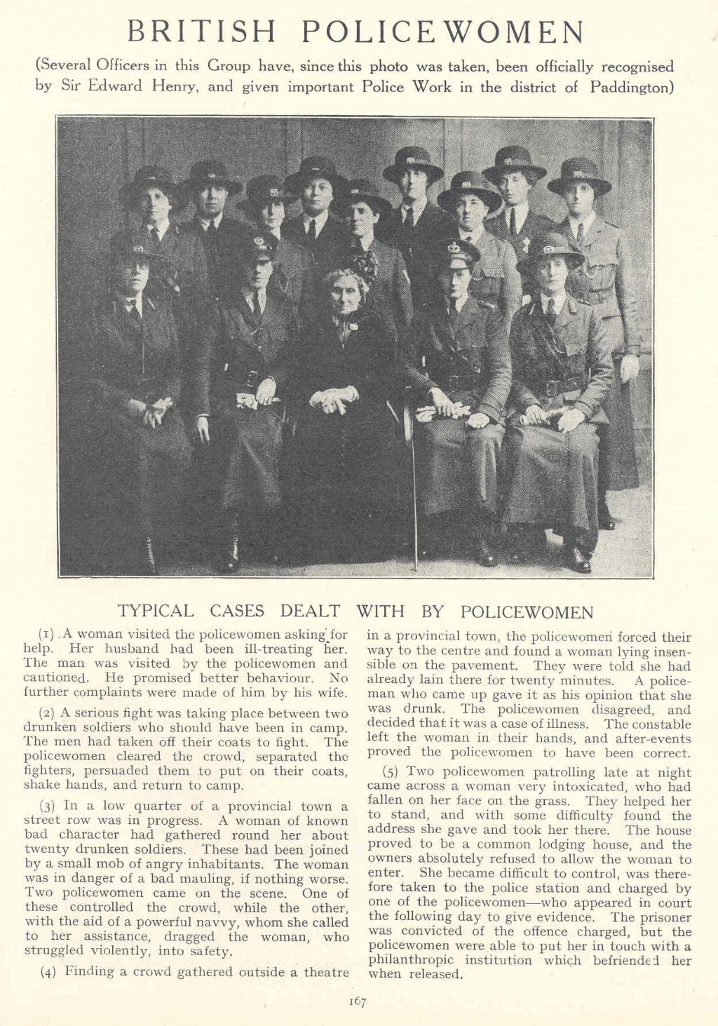 'British Policewomen', 1916
