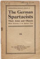 The German Spartacists