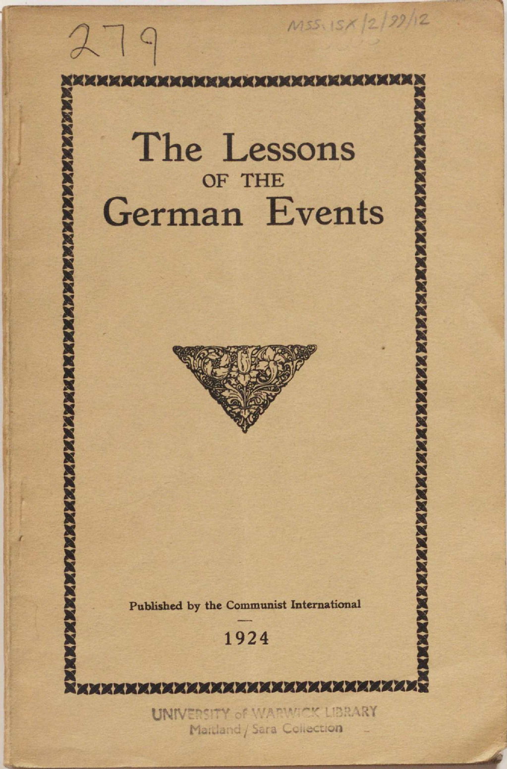 The lessons of the German events