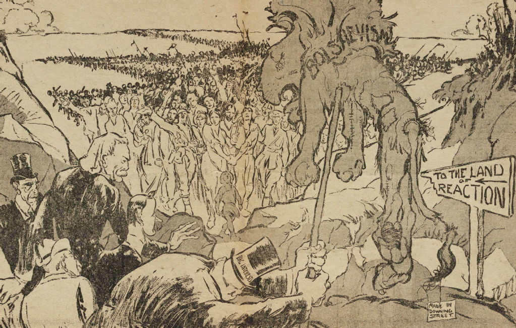 The Stuffed Lion in the Path of Democracy, 1918