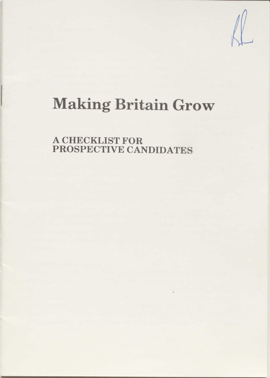 Making Britain grow