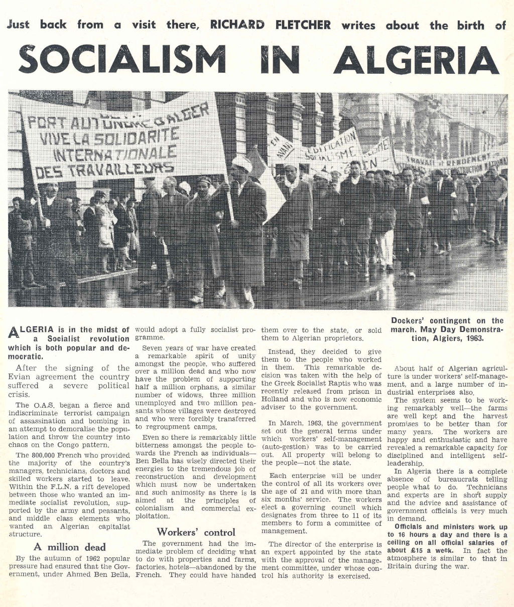 'Socialism in Algeria', 1963