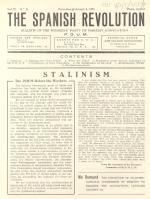 'The Spanish Revolution', Bulletin of the Workers' Party of Marxist Unification (POUM), 3 February 1937