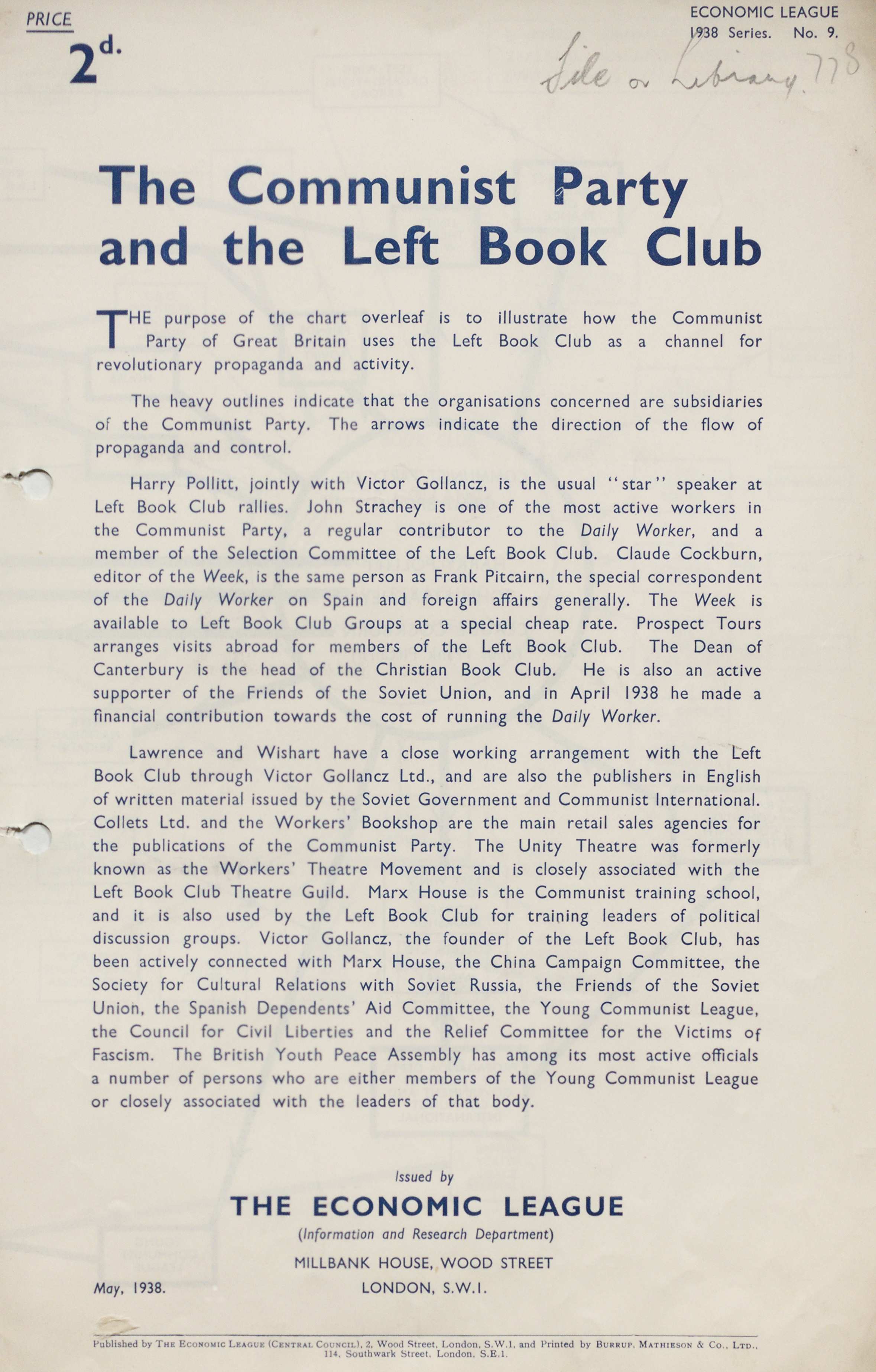 The Communist Party and the Left Book Club