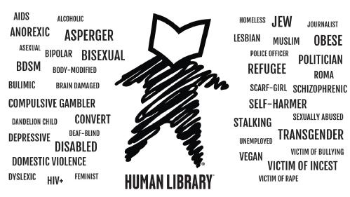 Word cloud of different Human Library book titles
