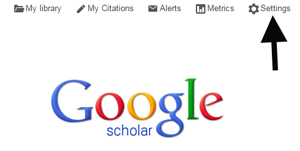 Google Scholar example screen one