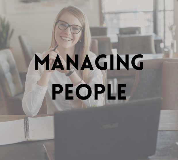 Managing people image box and link to managing people page