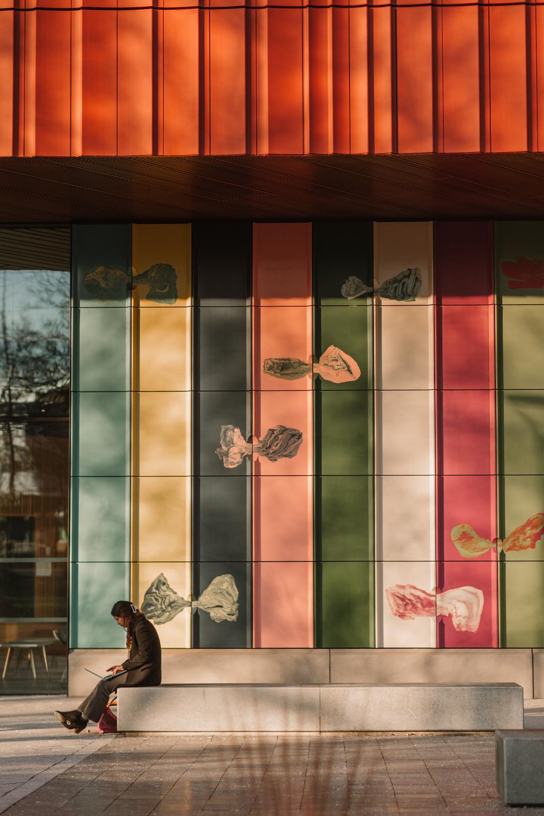 Faculty of Arts Building artwork on exterior
