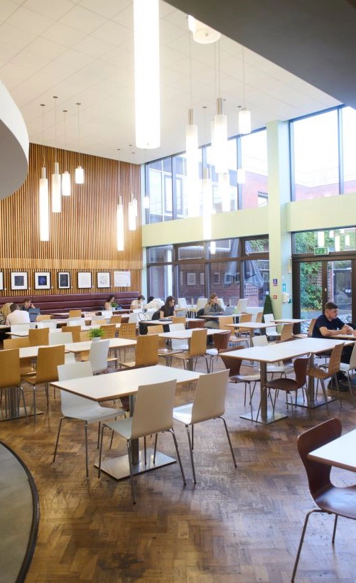 Internal Shot of a cafe with tables and chairs
