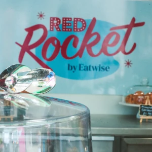 Red Rocket cake stands