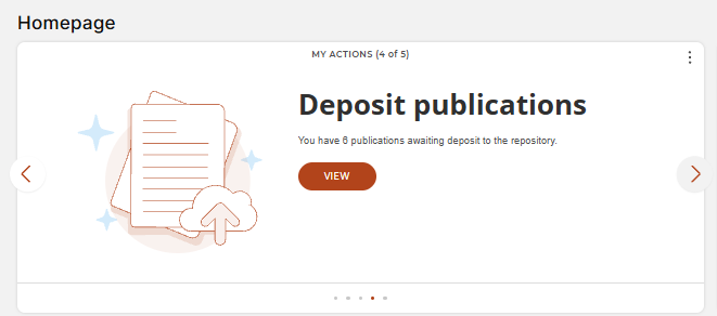 Homepage prompt