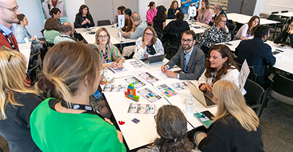Staff in an intercultural skills workshop