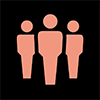 Icon of 3 people