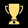 Icon of a gold trophy cup