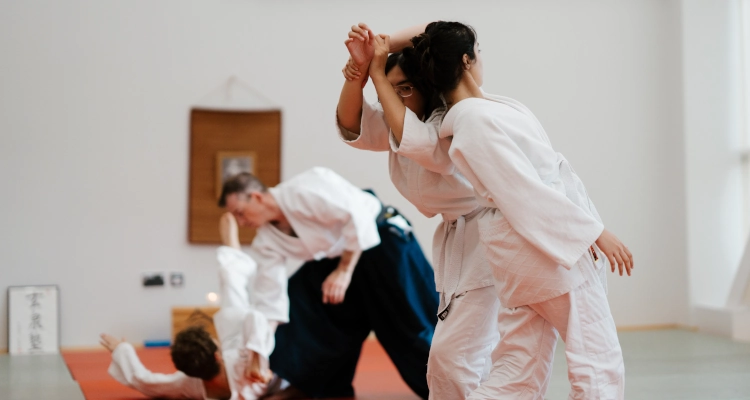 Elisha Caguiat participating in Aikido