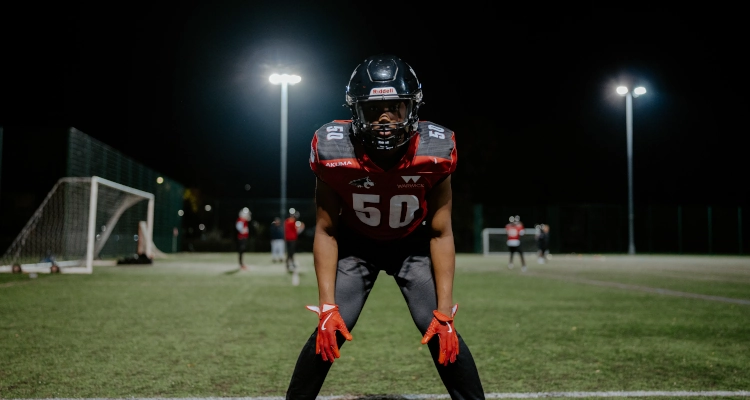 Joshua Ogbonna playing american football