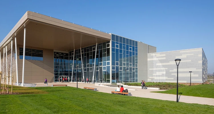 outside the sports and wellness hub