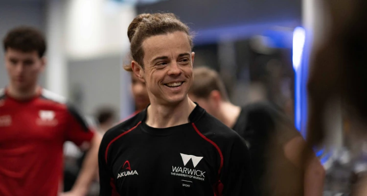 person smiling in the gym