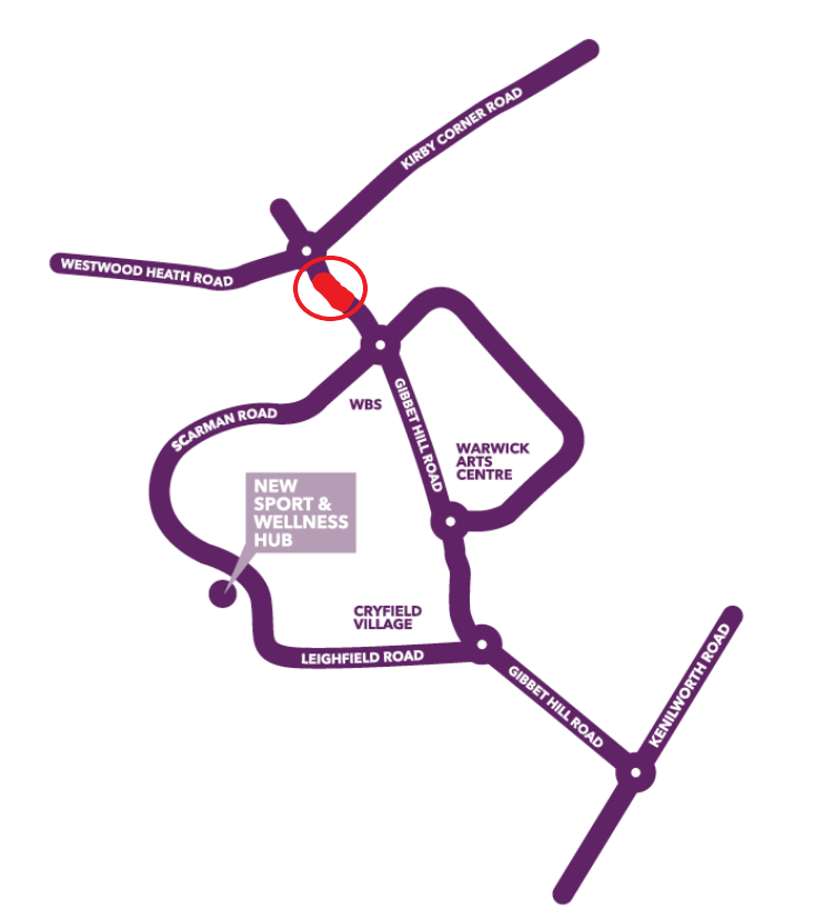 Map of road closure 