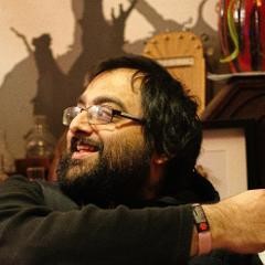 Image of a man pointing to the right