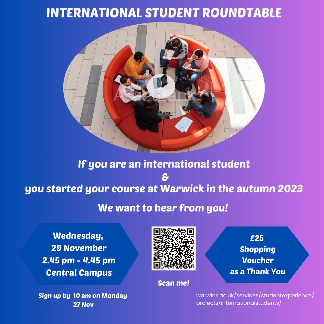 international student roundtable flyer