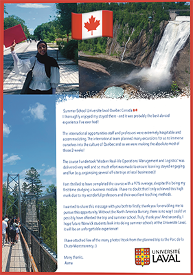 Student Canada poster