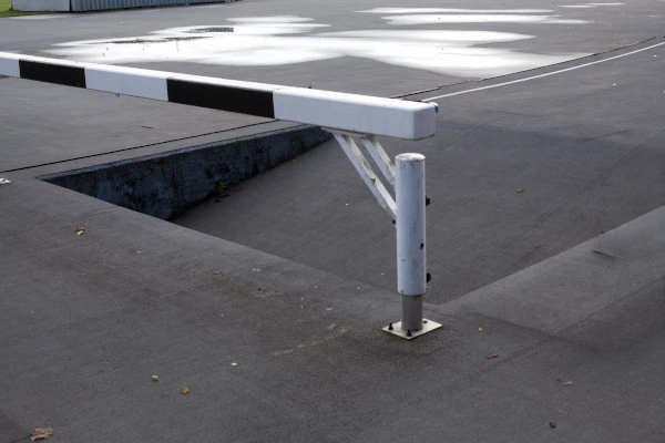 Steeplechase area at athletics track