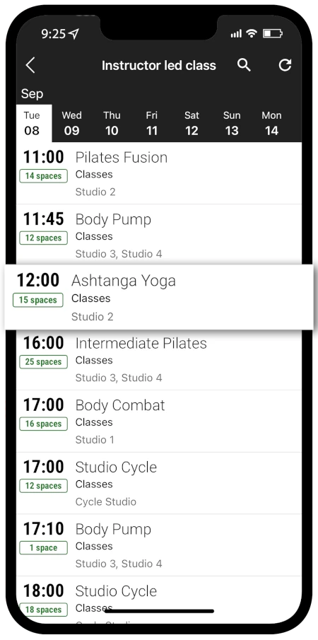 Take a look at our activity and class timetables to check availability before making a sport or activity booking on our UoW Sport app