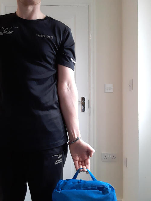 Hand holding bag