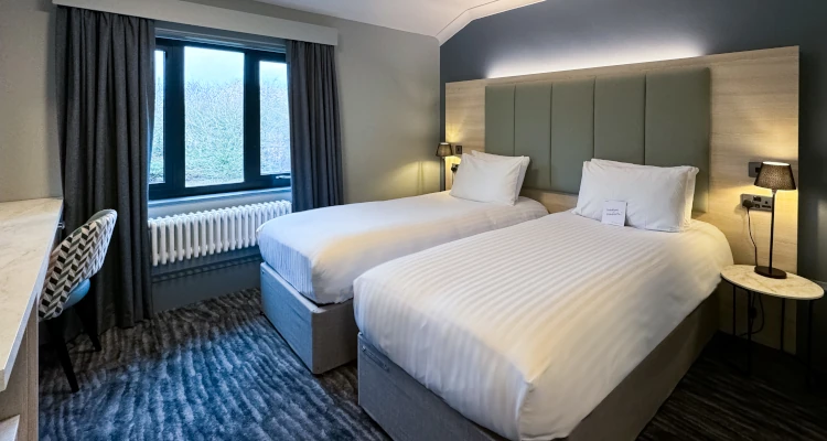 Scarman twin bedroom on campus