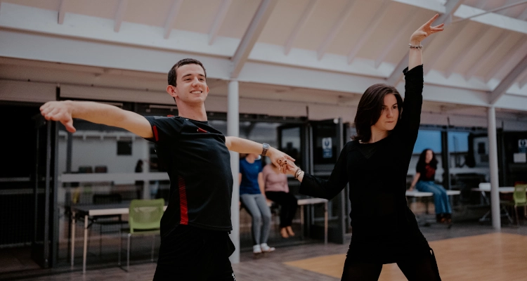 Tom Ryan dancing with his partner