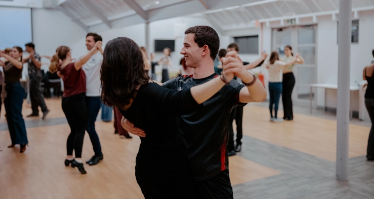 Tom Ryan dancing with his partner