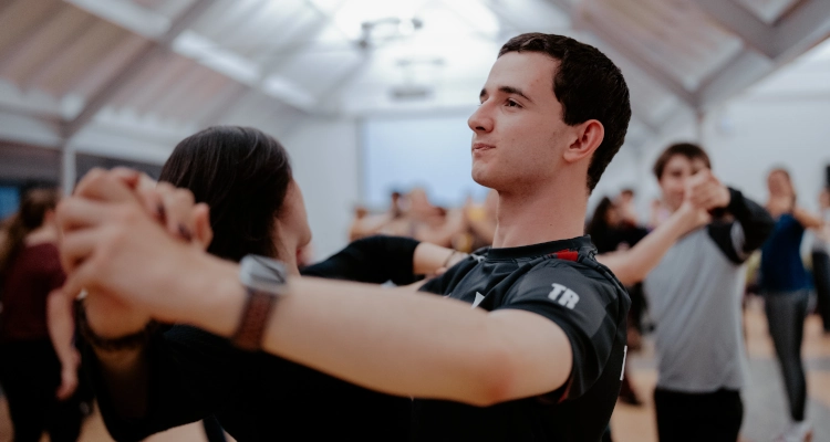 Tom Ryan dancing with his partner