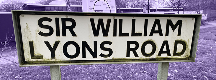 Sir William Lyons Road sign