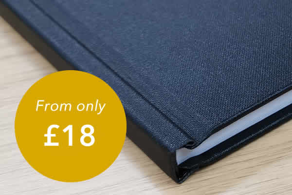 Hardcover binding from £18