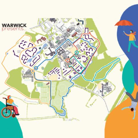 University Campus walking map