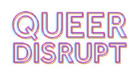 Queer Disrupt rectangular logo