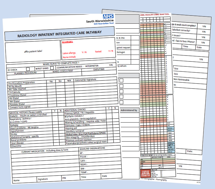 examples of NHS forms 